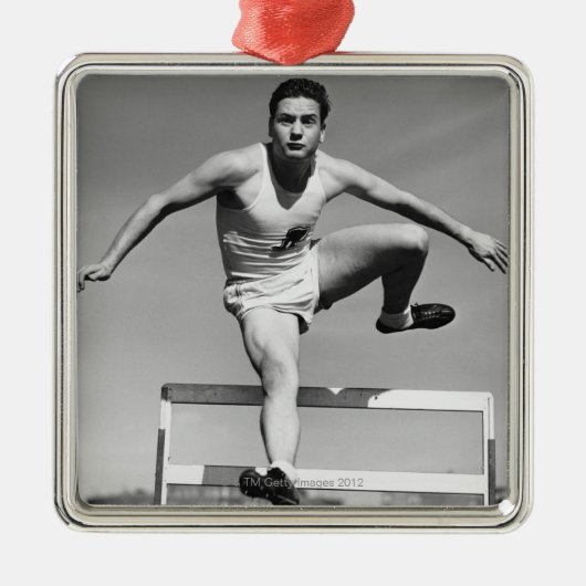 Hurdling Ornament Aus Metall (Vorne)