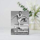 Hurdling Postkarte (Stehend Vorderseite)