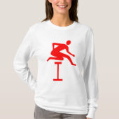 Hurdling - Rot T-Shirt (Vorderseite)