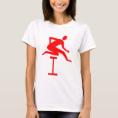 Hurdling - Rot T-Shirt (Vorderseite)