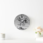 Hurdling Runde Wanduhr (Zuhause)