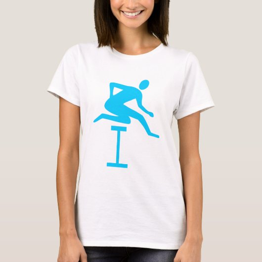 Hurdling - Sky Blue T-Shirt (Vorderseite)