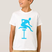 Hurdling - Sky Blue T-Shirt (Vorderseite)