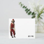 Hurdy Gurdy 3D Music Monkey 11 Postkarte (Stehend Vorderseite)