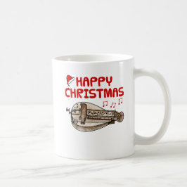 Hurdy Gurdy Christmas Folk Musician Music Teacher Kaffeetasse