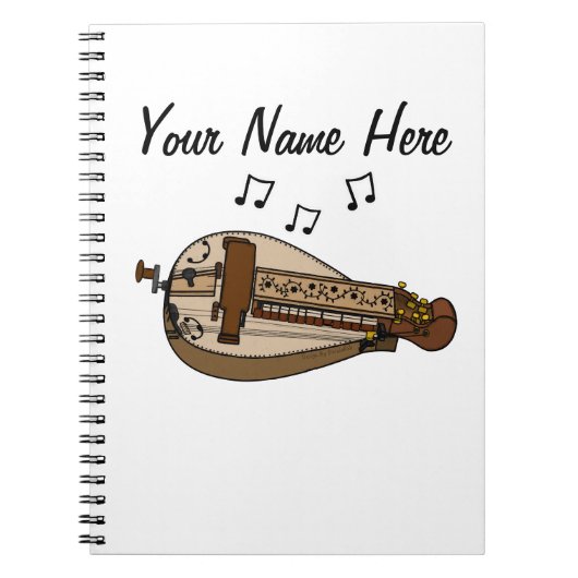Hurdy Gurdy Folk Musician Music Teacher Custom Notizblock (Vorderseite)