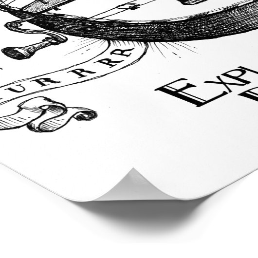 Hurdy-Gurdy-Poster Poster (Ecke)