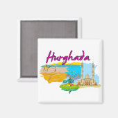 Hurghada - Ägypten.png Magnet (Vorderseite/Rückseite)