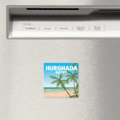 Hurghada Ägypten Reiseplakat Magnet (In Situ (Geschirrspüler))