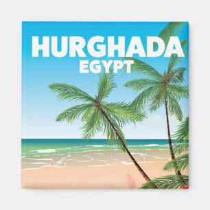 Hurghada Ägypten Reiseplakat Magnet