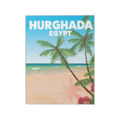 Hurghada Ägypten Reiseplakat Notizblock (Rotiert)