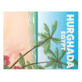Hurghada Ägypten Reiseplakat Notizblock (Vorderseite)
