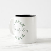 Hurkle-Durkle - Die Kunst des gemütlichen Procrast Zweifarbige Tasse (Vorderseite Links)