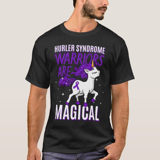 Hurler Syndrom Warrior Awareness Unicorn Mps-ih P T-Shirt (Vorderseite)