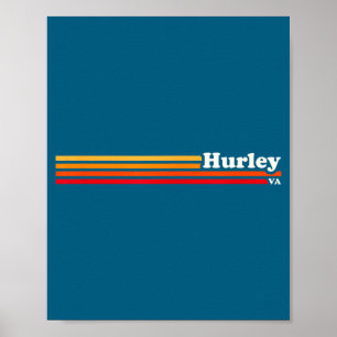 Hurley, Ky Vintage-Sonnenuntergang Retro Poster