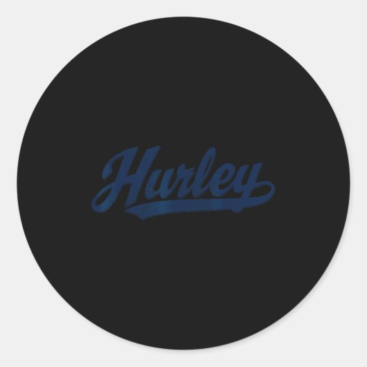 Hurley, Ky Vintage Sunset Retro Runder Aufkleber (Vorderseite)