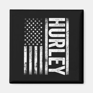 Hurley Ky Vintage Us Amerikanische Flagge Retro Fü Magnet