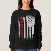 Hurling American Flag Sweatshirt (Vorderseite)