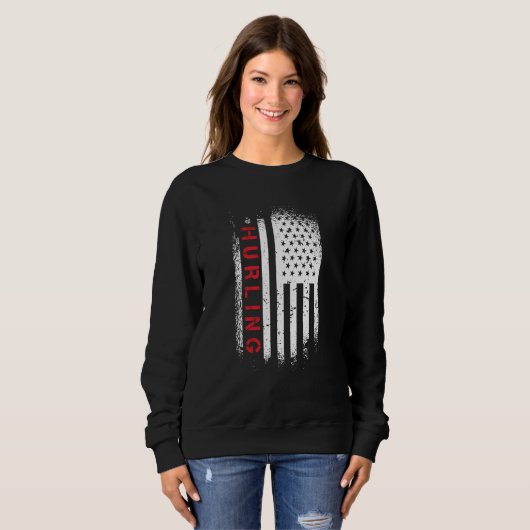 Hurling American Flag Sweatshirt (Vorne ganz)