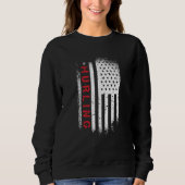 Hurling American Flag Sweatshirt (Vorderseite)
