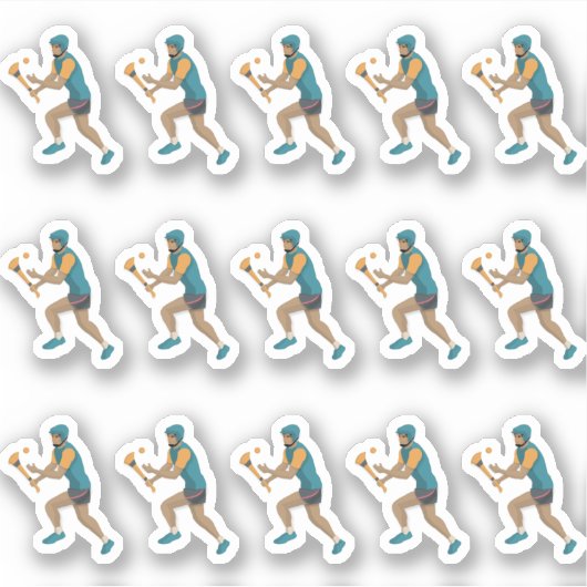 Hurling Aufkleber (Vorderseite)