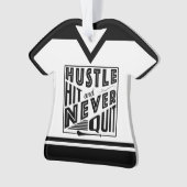 Hurling Camogie mit Name und Nummer Ornament (Vorderseite)