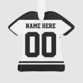 Hurling Camogie mit Name und Nummer Ornament (Rückseite)