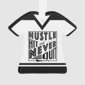 Hurling Camogie mit Name und Nummer Ornament (Vorderseite)