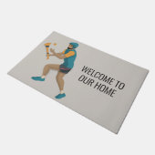 Hurling Fußmatte (Schrägansicht)