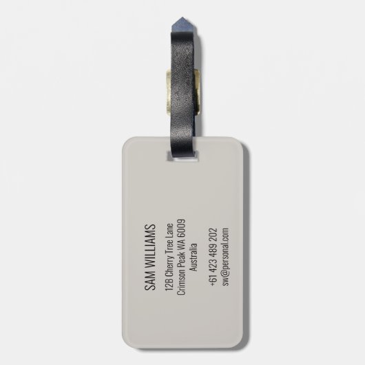 Hurling Gepäckanhänger (Rückseite vertikal)