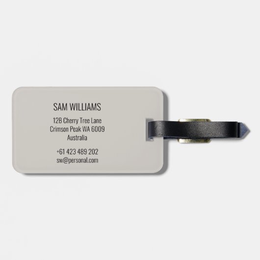 Hurling Gepäckanhänger (Rückseite horizontal)