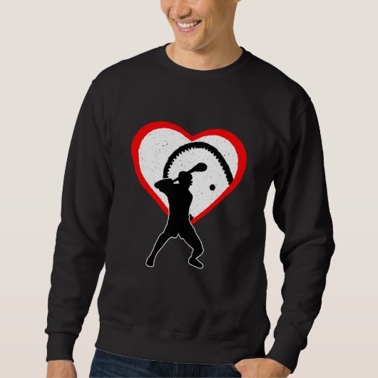 Hurling Heart Sport Love Anti Valentines Day Sweatshirt (Vorderseite)