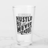 Hurling Hustle Hit & Never Quit, GAA Gaelic Games Glas (Rückseite)
