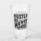 Hurling Hustle Hit & Never Quit, GAA Gaelic Games Glas (Vorderseite)