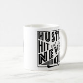 Hurling Hustle Hit & Never Quit, GAA Gaelic Games Kaffeetasse (VorderseiteRechts)