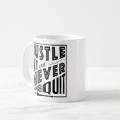 Hurling Hustle Hit & Never Quit, GAA Gaelic Games Kaffeetasse (Vorderseite Links)