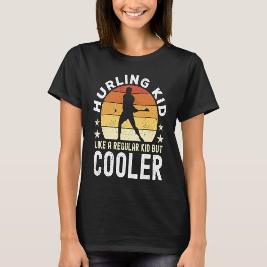 Hurling Kid Sprichwort Hurling Player T-Shirt (Vorderseite)
