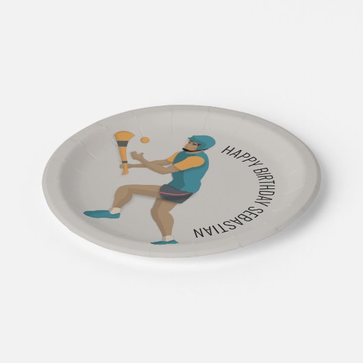 Hurling Pappteller (Schrägansicht)