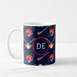 Hurling Player Gaelic Sport Monogram Kaffeetasse