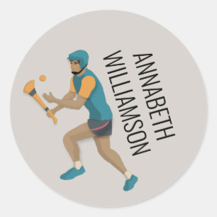 Hurling Runder Aufkleber