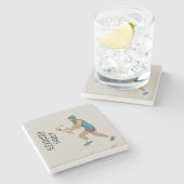 Hurling Steinuntersetzer (Seitenansicht)