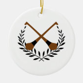 Hurling Wreath Keramik Ornament (Vorne)