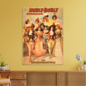 Hurly Burly Extravaganza Theatre Poster Leinwanddruck (Insitu (Wohnzimmer))