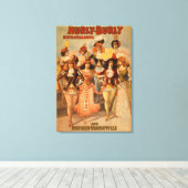 Hurly Burly Extravaganza Theatre Poster Leinwanddruck (Insitu (Holzboden))