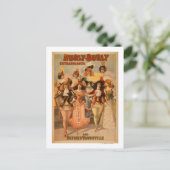 Hurly Burly Extravaganza Theatre Poster Postkarte (Stehend Vorderseite)