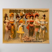 Hurly Burly Extravaganza und Raffinierte Vaudevill Poster (Vorne)