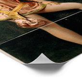 Hurly Burly, 'Sylvia Thorne' Retro Theater Poster (Ecke)
