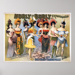 Hurly-Kräftige Extravaganz und weiter entwickeltes Poster