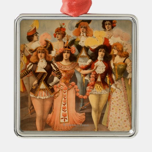 Hurly-Kräftiges Extravaganz-Theater-Plakat Silbernes Ornament (Vorne)