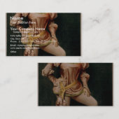 Hurly kräftiges, Retro Theater "Sylvia Thorne" Visitenkarte (Vorne/Hinten)